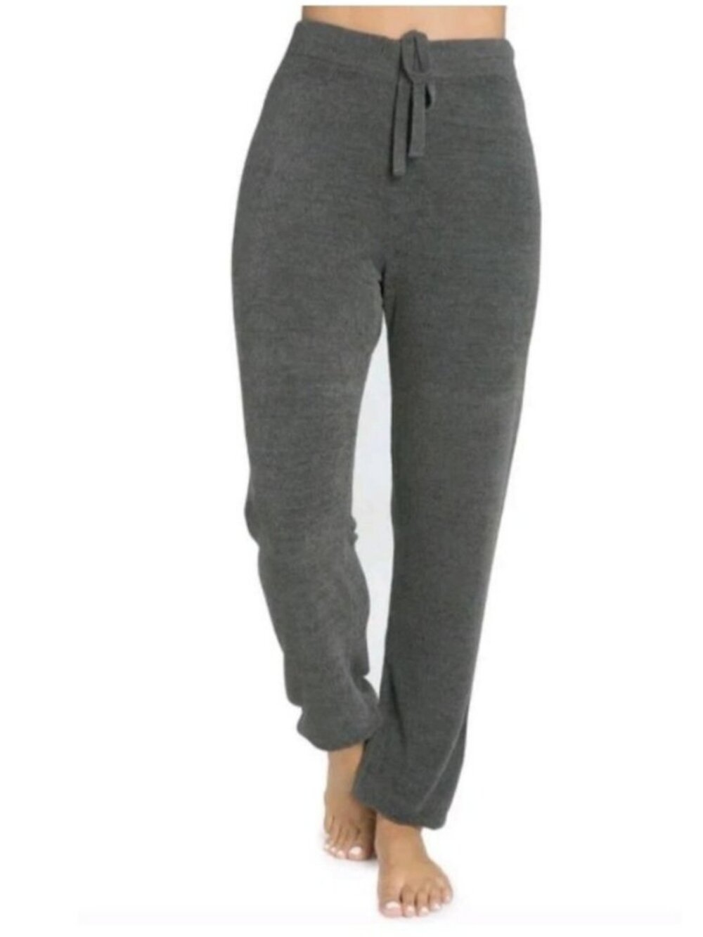 Barefoot Dreams Cozy Chic Ultra Lite Jogger Pants Dark Gray S Nylon Blend Women